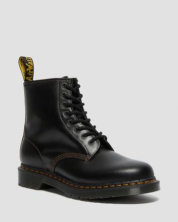 Pánské Šněrovací Boty Dr Martens 1460 Men's Abruzzo Læder Černé Hnědé | CZ 291ILH